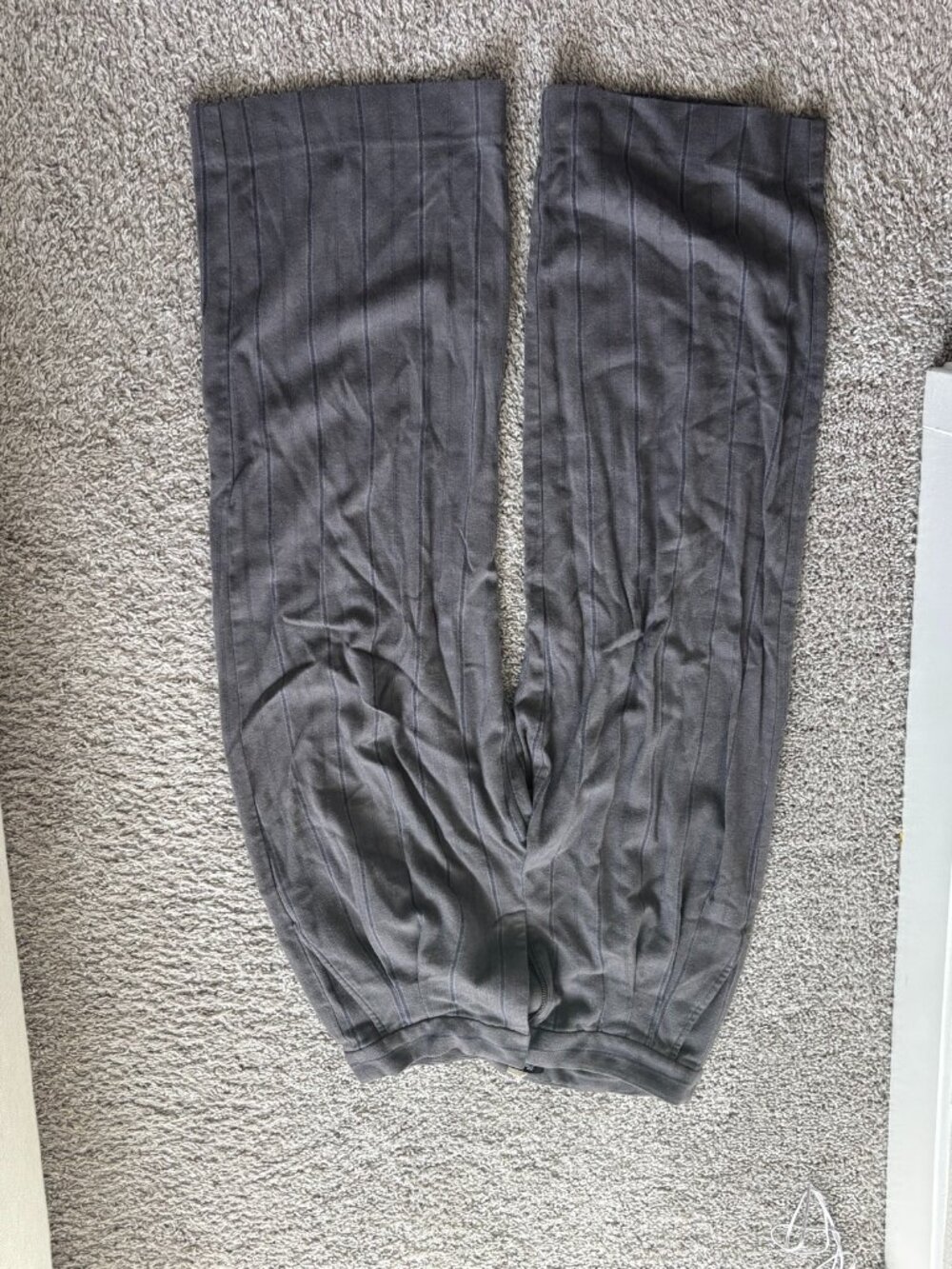 Madewell Gray Pinstripe Trousers Size 6